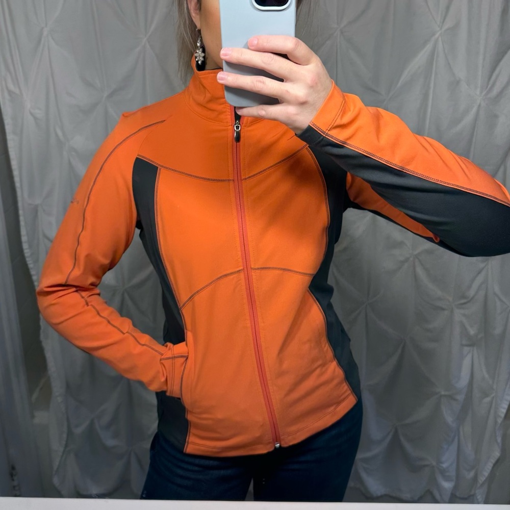 Columbia Titanium Omni-Dry Orange and Gray Long Sleeve Jacket Size M